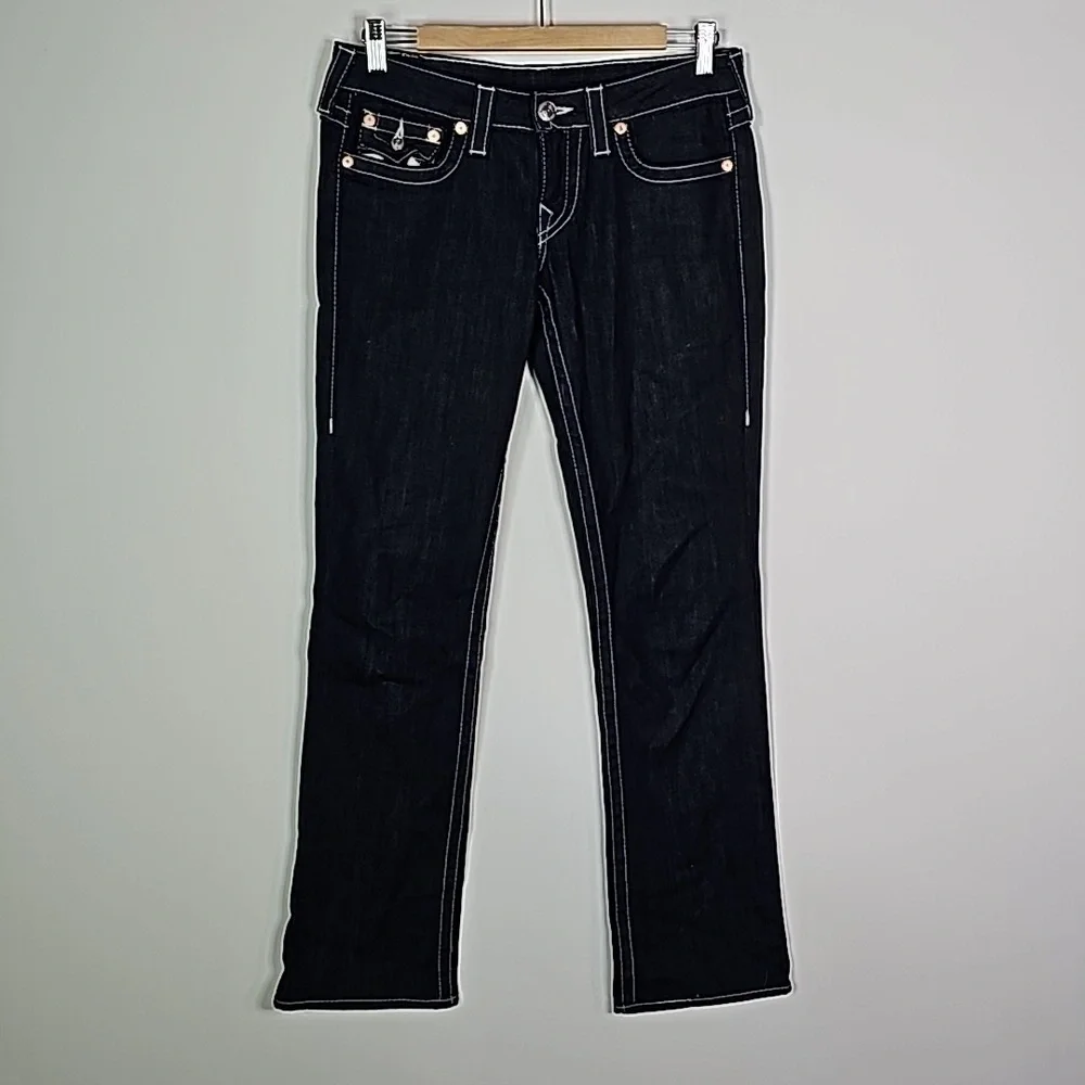 TRUE Religion 27x31 dark wash straight leg jeans - Picture 1 of 8